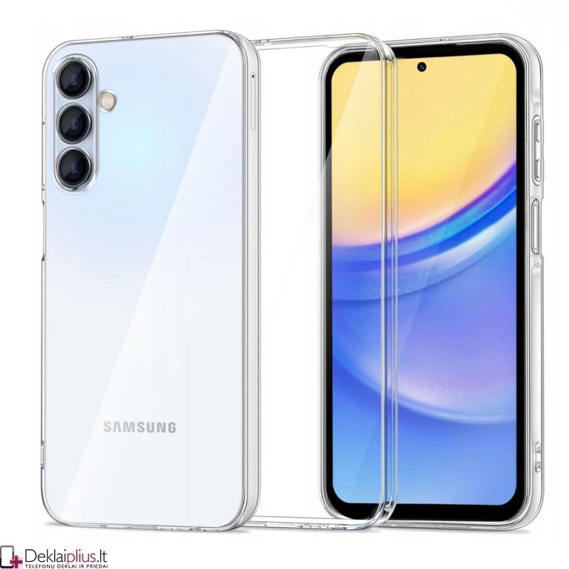Silikoninis dėklas su kameros apsauga 2.0 mm storio - permatomas (Samsung A35 5G) Silikoninis dėklas su kameros apsauga 2.0 mm storio - permatomas (Samsung A35 5G)